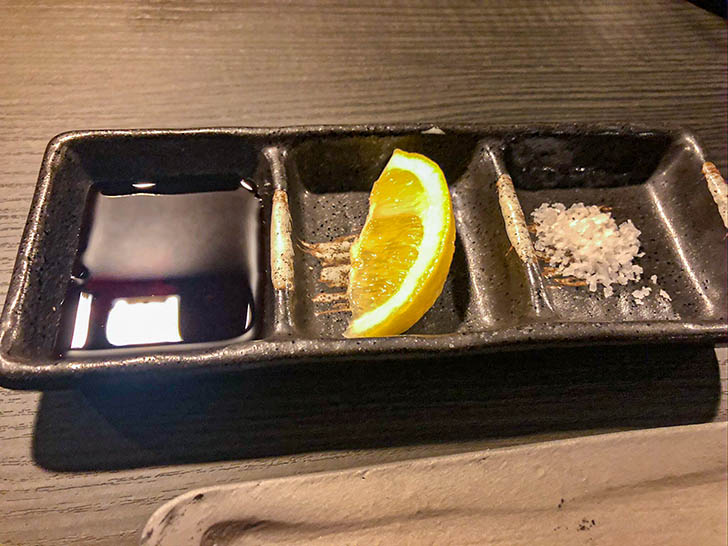 焼肉たむら 金沢店 タレ、レモン、塩