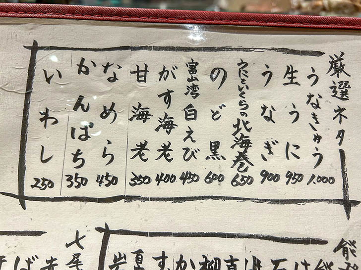金沢まいもん寿司 金沢駅店 メニュー6