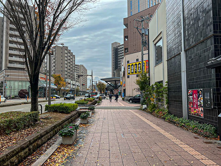 金沢駅から近江町市場へのルート5