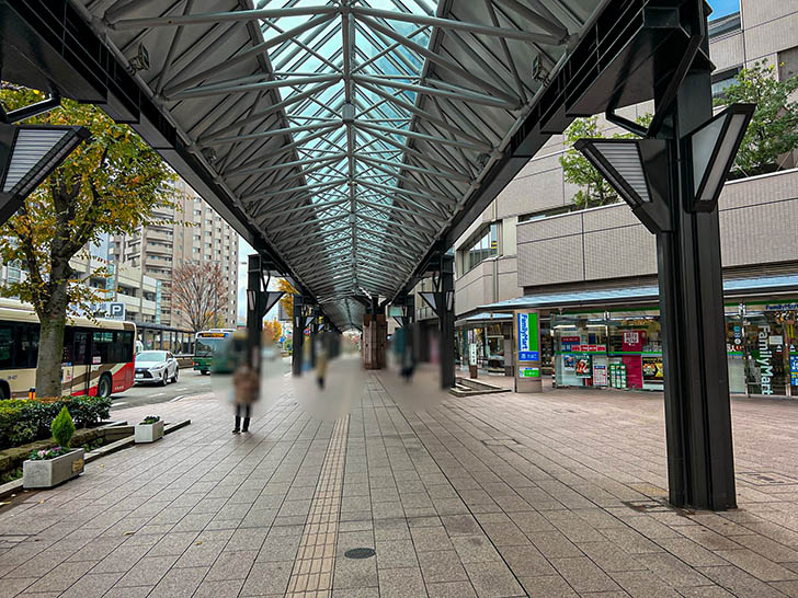 金沢駅から近江町市場へのルート7