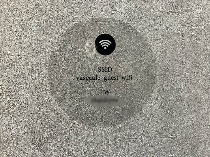 VASECAFE kanazawa Wi-fi