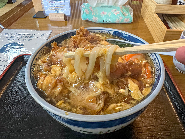 うどんそば 天一屋 チキンかきたまうどん